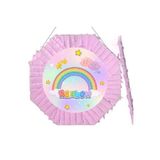 Parti Dükkanım Gökkuşağı Temalı Pinyata 42 Cm + Sopası