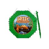 Parti Dükkanım Grizzy The Lemmings Pinyata 42 Cm + Sopası