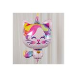 Parti Dükkanım Kedi Unicorn Folyo Balon Pembe 92*60 Cm
