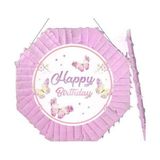 Parti Dükkanım Kelebek Pembe 42 cm Pinyata + Sopası