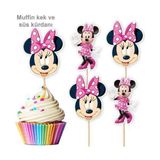 Parti Dükkanım Minnie Mouse Şekilli Kürdan 10 Adet