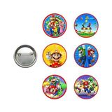 Parti Dükkanım Super Mario Hediyelik Parti Rozeti (6 Adet)