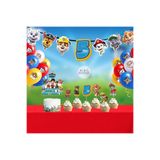 Parti Evreni Paw Patrol Doğum Günü Seti | Yaş Seçenekli Afiş, Pasta Süsü Seti, Balon