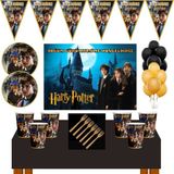 Parti Furyası Harry Potter Doğum Günü Konsepti 16 Kişilik Afişli Harry Potter Parti Süsleri Seti - Renkli