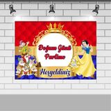 Parti Furyası Pamuk Prenses Doğum Günü 100X140 cm Pamuk Prenses Doğum Günü Konsepti Afişi