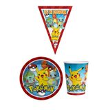 Parti Furyası Pokemon 8 Kişilik Erkek Doğum Günü Mini Set Erkek Çocuk Parti Seti Süsleme