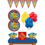 Parti Furyası Pokemon Doğum Günü Konsepti 8 Kişilik Pokemon Doğum Günü Seti Ekonomik - Renkli