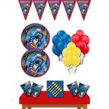 Parti Furyası Superman Doğum Günü Konsepti 8 Kişilik Superman Doğum Günü Süsleri Ekonomik