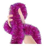 Parti İçin Sim Süs 2 Metre Uzunluk 6 cm Genişlik Fuşya Renk İthal