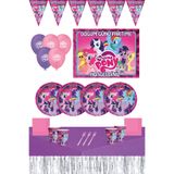 Parti Karnavalı Pony 35x50 Afişli Masa Etekli 8 Kişilik Doğum Günü Parti Malzemeleri Seti