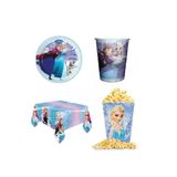 Parti Kırtasiye Karlar Ülkesi Frozen Elsa Doğum Günü Seti Kız Çocuk Konsept Süsleri Parti Malzemeleri