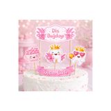 Parti Konsepti Diş Buğdayı Pasta Süsü Seti Pembe Dişim Çıktı 5’li Kürdan Çubuklu Cake Topper