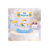 Parti Konsepti Diş Buğdayı Pasta Süsü Seti Turuncu Dişim Çıktı 5’li Kürdan Çubuklu Cake Topper
