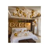 parti kral Bride To Be Bekarlığa Veda Partisi Temalı Her Harf 100 Cm (Balon Pompası Hediye)
