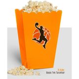 Parti Pera Basketbol Temalı Turuncu Mısır Kutusu Popcorn 8 Adet