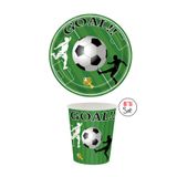 parti pera Futbol Temalı Karton Tabak Bardak 8'li Set