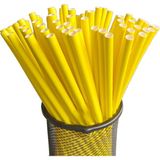 Parti Pera Kağıt Pipet 24 Adet - Sarı