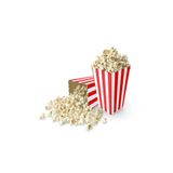 parti pera Kırmızı Beyaz Çizgili Mısır Kutusu Popcorn 8'li Paket