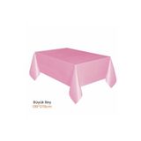 parti pera Plastik Kullan At Büyük Boy Pembe Renk Masa Örtüsü 135*270cm