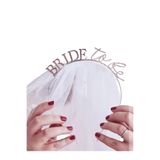 PARTİ SEPETİ Bride To Be Metal Taç Tül