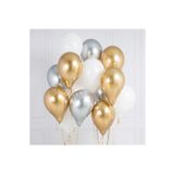 Parti Seza Metalik Sedefli Balon 80 Adet
