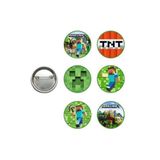 parti show Minecraft Hediyelik 6'lı Parti Rozeti
