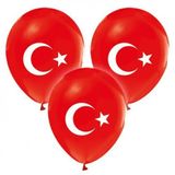 Parti Şöleni Türk Bayraklı Baskılı 20 Adet Balon