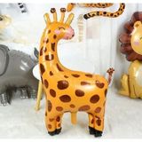 Parti Station 1 Adet Safari Konsept Sevimli Zürafa Folyo Balon Giraffe Balloon 95 cm