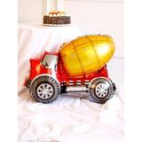 Parti Station Araçlar Kamyon Konsept Mikser Kamyon Balon Set Kamyon Balon Buketi Truck Balloon Doğum Günü Set