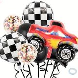 Parti Station Araçlar Kamyon Konsept Pick-Up Kamyon Balon Set Kamyon Balon Buketi Truck Balloon Doğum Günü Set