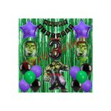Parti Station Avengers Hulk 3 Yaş Balon Set Hulk Konsept Perdeli Doğum Günü Parti Balon Set