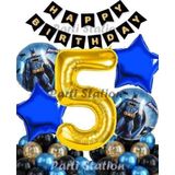 Parti Station Batman 5 Yaş Balon Set Batman Yarasa Konsept Doğum Günü Parti Balon Set Batman Folyo Balon Set