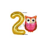 Parti Station Baykuş Gold 2 Yaş Balon Set PSBAYKUŞ-1