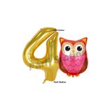 Parti Station Baykuş Gold 4 Yaş Balon Set PSBAYKUŞ-1