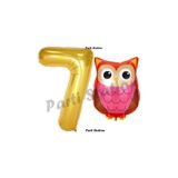 Parti Station Baykuş Gold 7 Yaş Balon Set PSBAYKUŞ-1