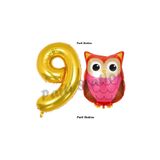 Parti Station Baykuş Gold 9 Yaş Balon Set PSBAYKUŞ-1