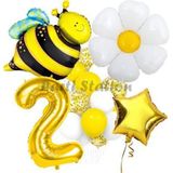 Parti Station Bee Arı Ve Papatya Konsept 2 Yaş Balon Set Bee Arı Ve Papatya Tema Parti Doğum Günü Parti Balon Set