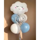 Parti Station Bulut Balon Set Bulut Konsept Balon Buketi Gökyüzü Doğum Günü Balon Set