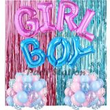 Parti Station Cinsiyet Belirleme Partisi Kız mı Erkek mi Konsept Balon Süsleme Set Gender Party Girl Or Boy