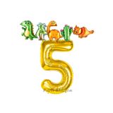 Parti Station Dinozor Gold 5 Yaş Balon Set PS-DİNO-A