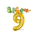 Parti Station Dinozor Gold 9 Yaş Balon Set PS-DİNO-A