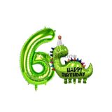 Parti Station Dinozor Yeşil 6 Yaş Balon Set PSHBDİNOY