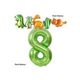 Parti Station Dinozor Yeşil 8 Yaş Balon Set PS-DİNO-Y