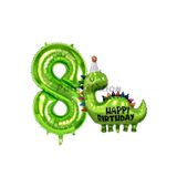 Parti Station Dinozor Yeşil 8 Yaş Balon Set PSHBDİNOY
