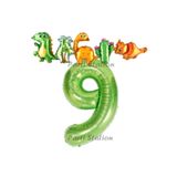 Parti Station Dinozor Yeşil 9 Yaş Balon Set PS-DİNO-Y