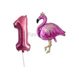 Parti Station Flamingo 1 Yaş Folyo Balon Set PSFLMNGBST