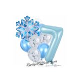 Parti Station Frozen Elsa Kar Tanesi Snowflake Temalı 5 Yaş Balon Seti Doğum Günü Dekorasyonu PSKISMBBMS