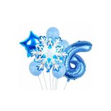 Parti Station Frozen Kar Tanesi Snowflake Temalı 3 Yaş Balon Seti Doğum Günü Dekorasyonu PSKISMBBS