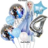 Parti Station Frozen Karlar Ülkesi Elsa Konsept 4 Yaş Doğum Günü Balon Set Elsa Karlar Ülkesi Temalı Balon Set