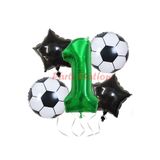 Parti Station Futbol Yeşil 1 Yaş Doğum Günü Balon Set PSYSLFTBL